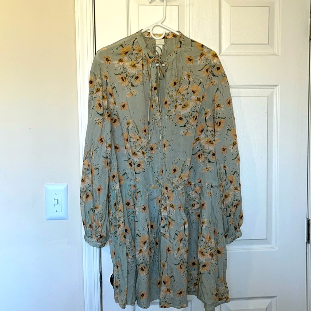 H&M drop waist dress